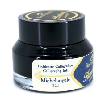 Blue Italian Calligraphy Ink - Hamburg Michelangelo 2
