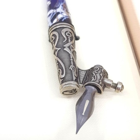 Sned kalligrafi penna - glas bladsilver