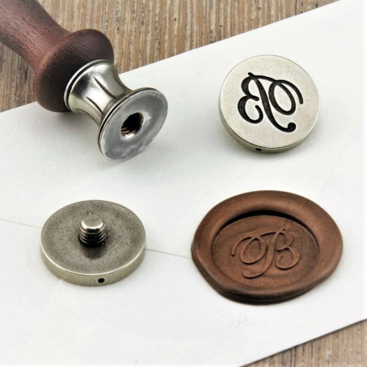 Set aus Holzstift und Wachssiegel - Sospiri