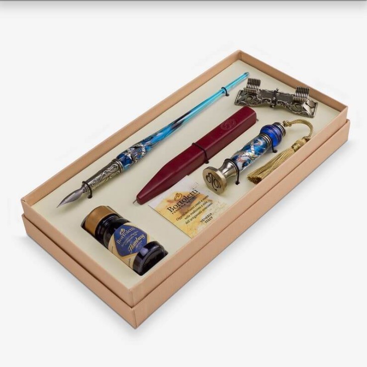 Glasstift, Wachssiegel - Leopardi