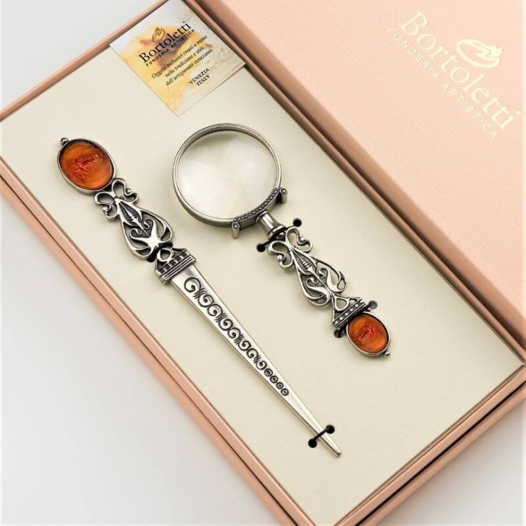 Magnifying Glass & Letter Opener - Dandalo