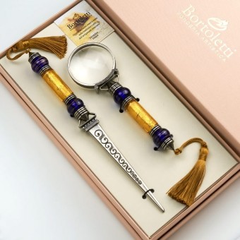 Letter opener and magnifying glass - Casanova