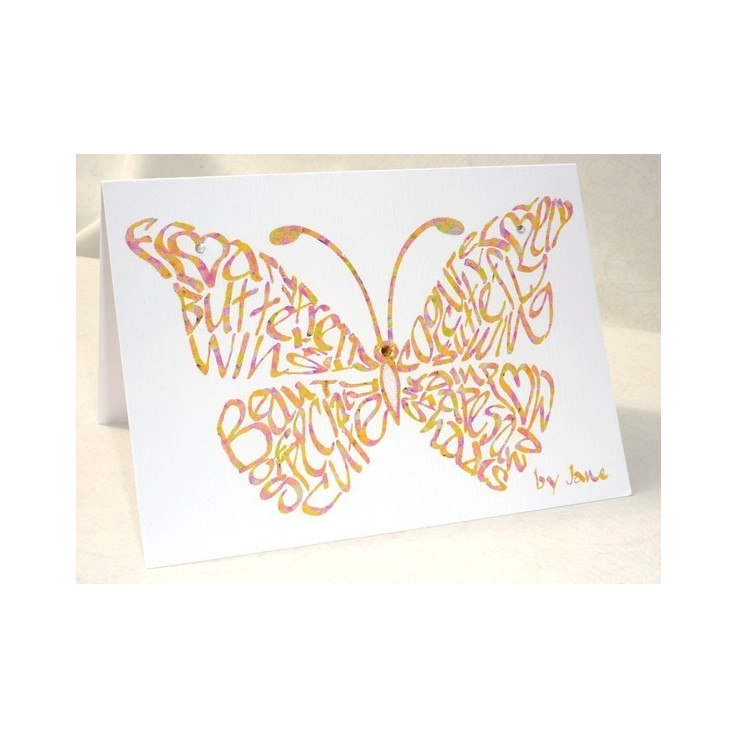 Confetti Butterfly Card