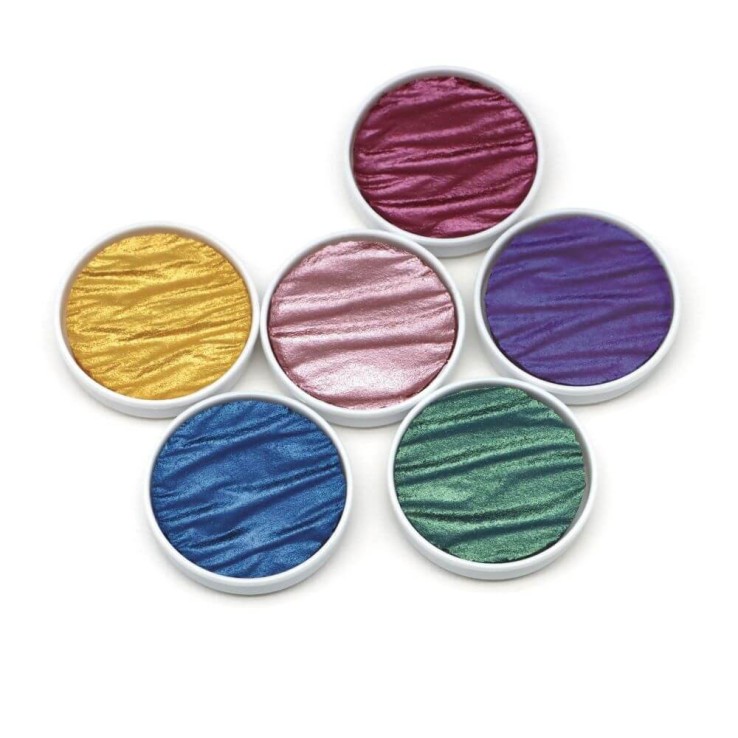 Køb Rainbow Set - 6 Coliro Pearlcolors i Metal Box