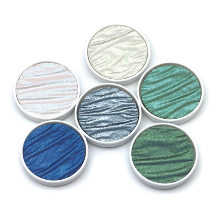 Køb Ocean Set - 6 Coliro Pearlcolors i Metal Box