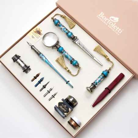 Complete glazen kalligrafieset - Cornaro