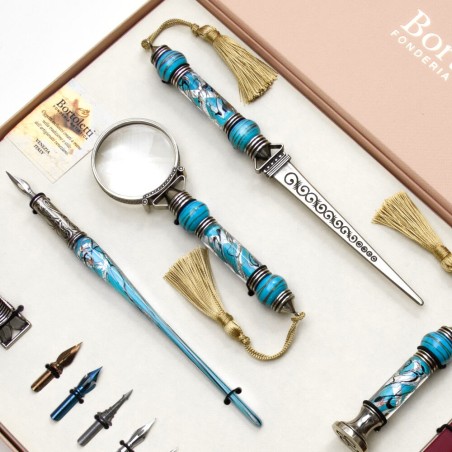 Komplettes Kalligraphie-Set aus Glas – Cornaro