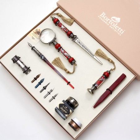 Complete Glass Calligraphy Desk Set - Cornaro