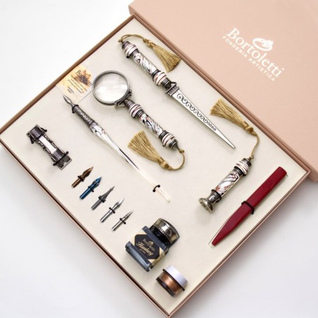 Set completo per calligrafia in vetro - Cornaro