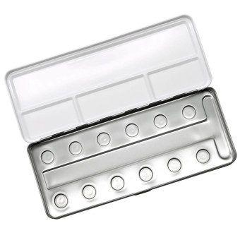 Scatola di metallo per 12 Coliro colori di perle 2