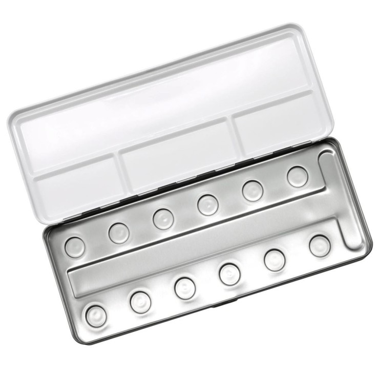 Scatola di metallo per 12 Coliro colori di perle