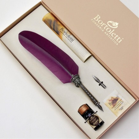 Köp Luxury Crown Feather Quill Calligraphy Gift Set