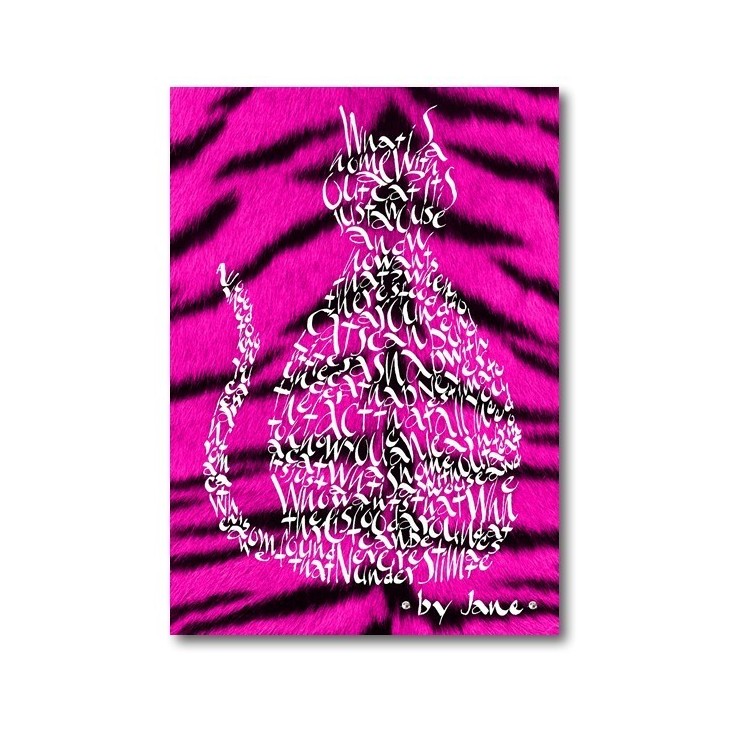 Cerise Pink Tiger Cat