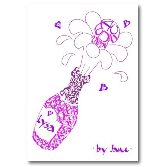 Gepersonaliseerd champagnefeest