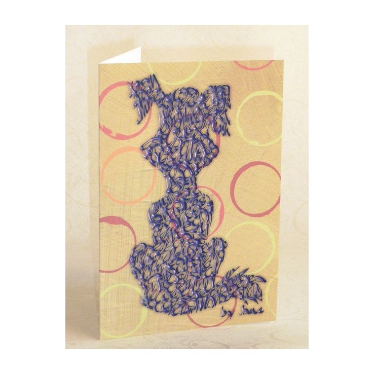 Purple Dog on Circles