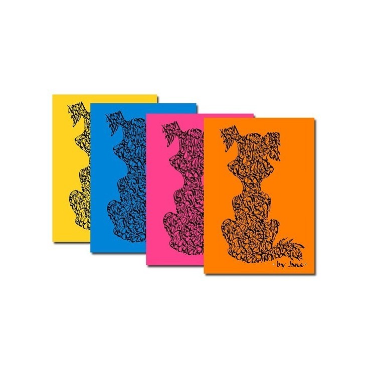 Hondenkaarten - Heldere kleuren