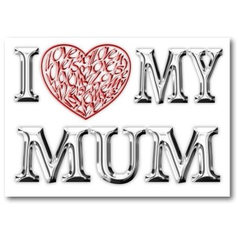 Je aime (coeur) mon maman