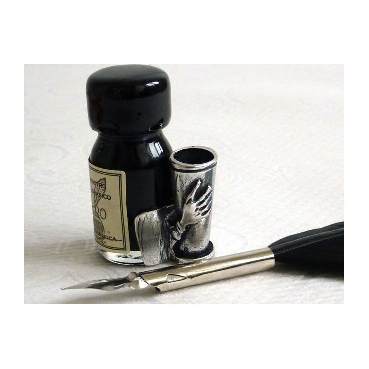 Black Feather Calligraphy Pen - Small